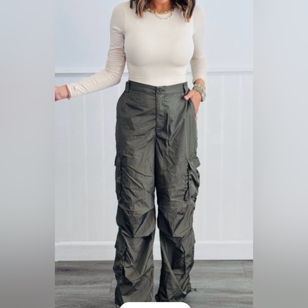 Olive Green Cargo Pants